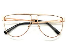 Classic Vintage Retro Style Clear Lens EYEGLASSES Rose Gold Frame 163889