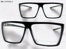 Classy Modern Contemporary Style Clear Lens EYEGLASSES Sleek Black Frame 540753