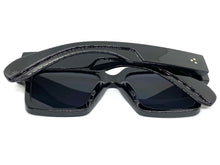 Oversized Classic Vintage Retro Style SUNGLASSES Large Thick Square Black Frame 59294