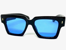 Oversized Classic Vintage Retro Style SUNGLASSES Large Thick Square Black Frame 59294
