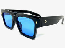 Oversized Classic Vintage Retro Style SUNGLASSES Large Thick Square Black Frame 59294