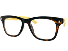 Classic Vintage Retro Style Clear Lens EYEGLASSES Tortoise & Wooden Frame 540845 (Copy)