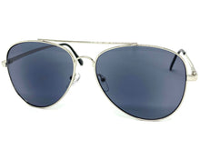 Classic Vintage Retro Aviator Style READING SUNGLASSES READERS Silver Frame Lens Strength +1.50