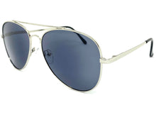 Classic Vintage Retro Aviator Style READING SUNGLASSES READERS Silver Frame Lens Strength +1.50
