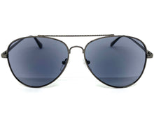 Classic Vintage Retro Aviator Style READING SUNGLASSES READERS Gunmetal Frame Lens Strength +2.25