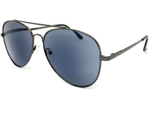 Classic Vintage Retro Aviator Style READING SUNGLASSES READERS Gunmetal Frame Lens Strength +2.25