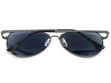 Classic Vintage Retro Aviator Style READING SUNGLASSES READERS Gunmetal Frame Lens Strength +2.25