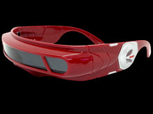 Space Futuristic Robotic Cyclops Shield Costume Party SUNGLASSES Red Frame ST110