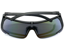Oversized Modern Retro Shield Style SUNGLASSES X-Large Matte Black Frame 5340