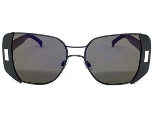 Classic Vintage Retro Style SUNGLASSES Square Black Frame 4438