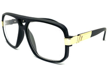 Classic Vintage Retro Hip Hop Rapper Style Clear Lens EYEGLASSES Square Black Frame 9763