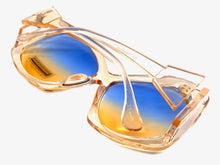 Oversized Vintage Retro Style SUNGLASSES Huge Peach Frame 9862