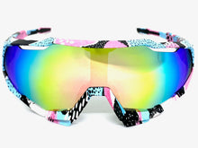 Oversized Retro Sporty Wrap Around Style SUNGLASSES Large Graffiti Frame 5303