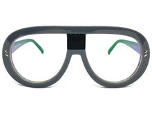 Oversized Vintage Retro Style Clear Lens EYEGLASSES Large Gray Frame 7308