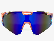 Oversized Retro Sporty Wrap Around Style SUNGLASSES Large Graffiti Frame 80384