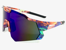 Oversized Retro Sporty Wrap Around Style SUNGLASSES Large Graffiti Frame 80384