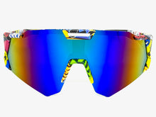 Oversized Retro Sporty Wrap Around Style SUNGLASSES Large Graffiti Frame 80384