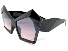 Oversized Vintage Retro Cat Eye Style SUNGLASSES Large Black Frame E1877