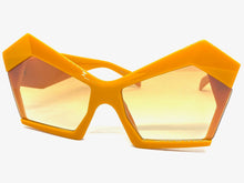 Oversized Vintage Retro Cat Eye Style SUNGLASSES Large Orange Frame E1877