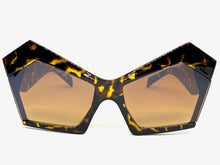 Oversized Vintage Retro Cat Eye Style SUNGLASSES Large Tortoise Frame E1877