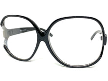 Oversized Vintage Retro Style Clear Lens EYEGLASSES X-Large Black Frame 80781