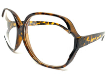 Oversized Vintage Retro Style Clear Lens EYEGLASSES X-Large Tortoise Frame 80781