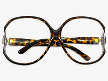 Oversized Vintage Retro Style Clear Lens EYEGLASSES X-Large Tortoise Frame 80781