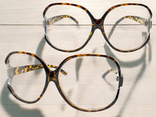 Oversized Vintage Retro Style Clear Lens EYEGLASSES X-Large Tortoise Frame 80781