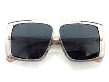 Classic Vintage Retro Style SUNGLASSES Large Gray Frame 80504