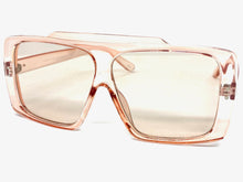 Classic Vintage Retro Style SUNGLASSES Large Pink Frame 80504