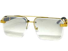 Men's Classy Elegant Luxury Designer Hip Hop Style SUNGLASSES Gold & Wooden Frame 7537