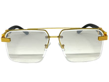 Men's Classy Elegant Luxury Designer Hip Hop Style SUNGLASSES Gold & Wooden Frame 7537