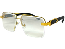 Men's Classy Elegant Luxury Designer Hip Hop Style SUNGLASSES Gold & Wooden Frame 7537