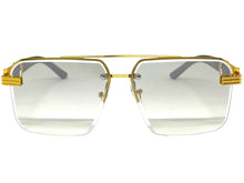 Men's Classy Elegant Luxury Designer Hip Hop Style SUNGLASSES Gold & Wooden Frame 7537