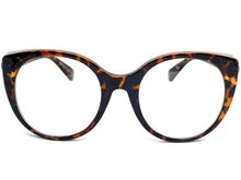 Classic Vintage Retro Cat Eye Style Clear Lens EYEGLASSES Large Tortoise Frame E2081