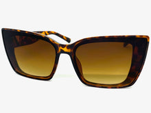 Classy Elegant Vintage Retro Cat Eye Style SUNGLASSES Large Tortoise Frame 5263