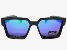 Classic Hardcore Biker Gangster Style LOCS SUNGLASSES Black Frame - Green Lens 91209