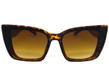 Classy Elegant Vintage Retro Cat Eye Style SUNGLASSES Large Tortoise Frame 5263