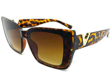 Classy Elegant Vintage Retro Cat Eye Style SUNGLASSES Large Tortoise Frame 5263