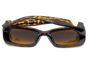 Classy Elegant Vintage Retro Cat Eye Style SUNGLASSES Large Tortoise Frame 5263