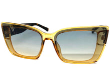 Classy Elegant Vintage Retro Cat Eye Style SUNGLASSES Large Champagne Frame 5263