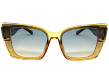 Classy Elegant Vintage Retro Cat Eye Style SUNGLASSES Large Champagne Frame 5263