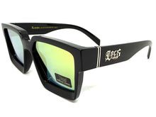 Classic Hardcore Biker Gangster Style LOCS SUNGLASSES Black Frame - Gold Lens 91209