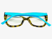 Classic Vintage Retro Cat Eye Style Clear Lens EYEGLASSES Funky Marble Frame E2131