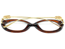 Oversized Vintage Retro Style Clear Lens EYEGLASSES Large Tortoise & Gold Frame 89474