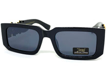 Classic Hardcore Biker Gangster Style LOCS SUNGLASSES Black Frame Dark Lens 91220