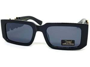 Classic Hardcore Biker Gangster Style LOCS SUNGLASSES Black Frame Dark Lens 91220