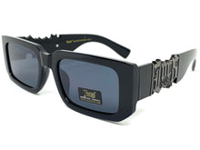 Classic Hardcore Biker Gangster Style LOCS SUNGLASSES Black Frame Dark Lens 91220
