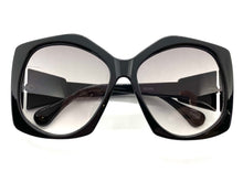 Oversized Vintage Retro Style SUNGLASSES Large Black Frame 80456