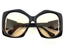 Oversized Vintage Retro Style SUNGLASSES Large Black Frame 80456